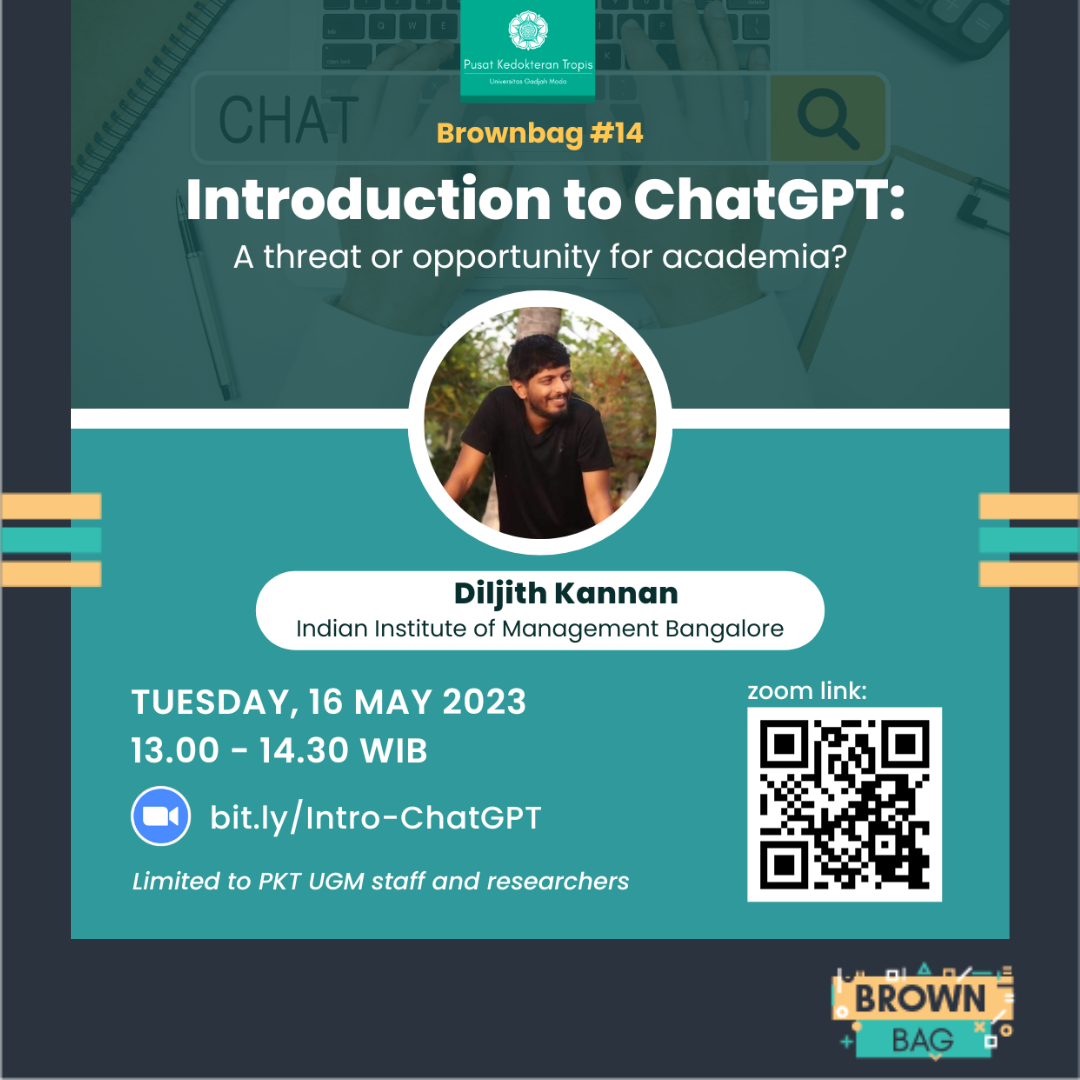 Brownbag #14 Introduction to ChatGPT: A threat or opportunity for academia